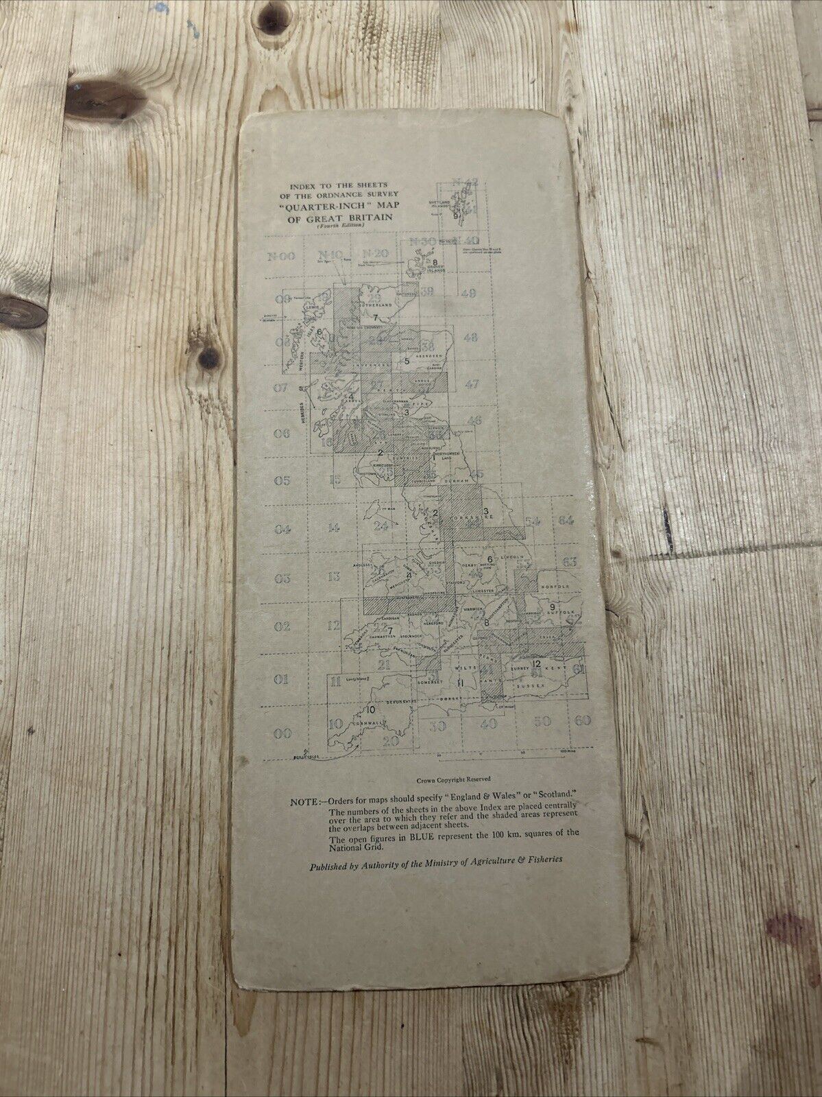 ENGLAND NORTH EAST Ordnance Survey Sheet 3 Quarter Inch Map Fourth Edition 1946