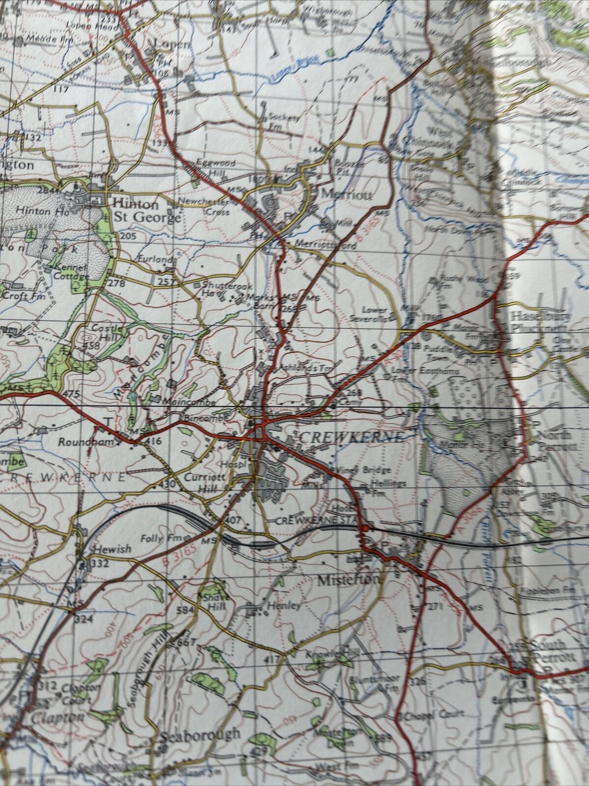 TAUNTON & LYME REGIS Ordnance Survey Seventh Series Paper 1 inch 1960 Sheet 177