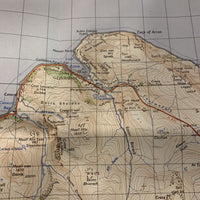 ISLE OF ARRAN Ordnance Survey Map One Inch 1956 Rev 1960 Sheet 66 Lochranza