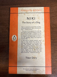 Niki The Story Of A Dog, By Tibor Dery Penguin Books No 1517 - 1958