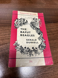 The BAFUT BEAGLES - Gerald Durrell - Penguin Books Pink Travel No 1266 1961