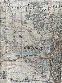 KIRKCALDY Ordnance Survey Sheet NT29  1:25,000 1956 Auchterderran Kinglassie