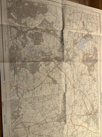 LICHFIELD & BROWNHILLS Pathfinder Ordnance Survey Sheet SK00/10 1:25000 1976