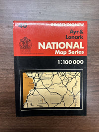 AYR & LANARK - Bartholomew National Map Series Sheet 40 1977 Loch Doon Moffat