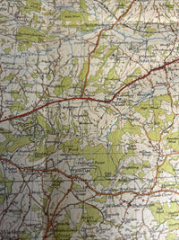 EASTBOURNE Ordnance Survey Cloth One Inch Map 1940 Sixth Edition Sheet 183