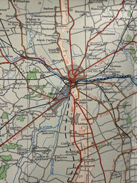 NORTH MIDLANDS & YORKSHIRE Ordnance Survey Map Quarter Inch Sheet 11 1973 Hull