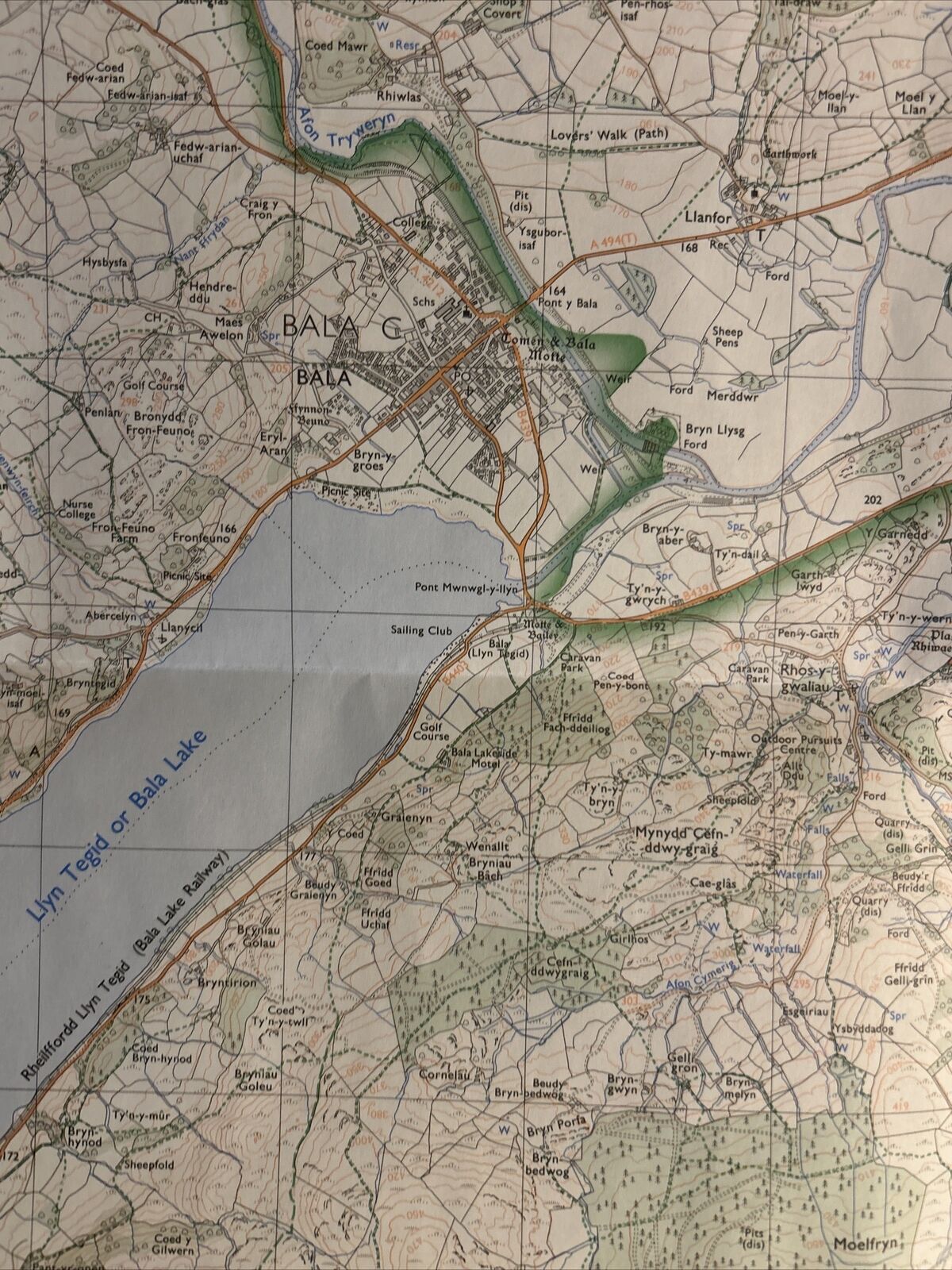 BALA Pathfinder 825 Ordnance Survey SH92/93 1:25,000 1989 Llandderfel