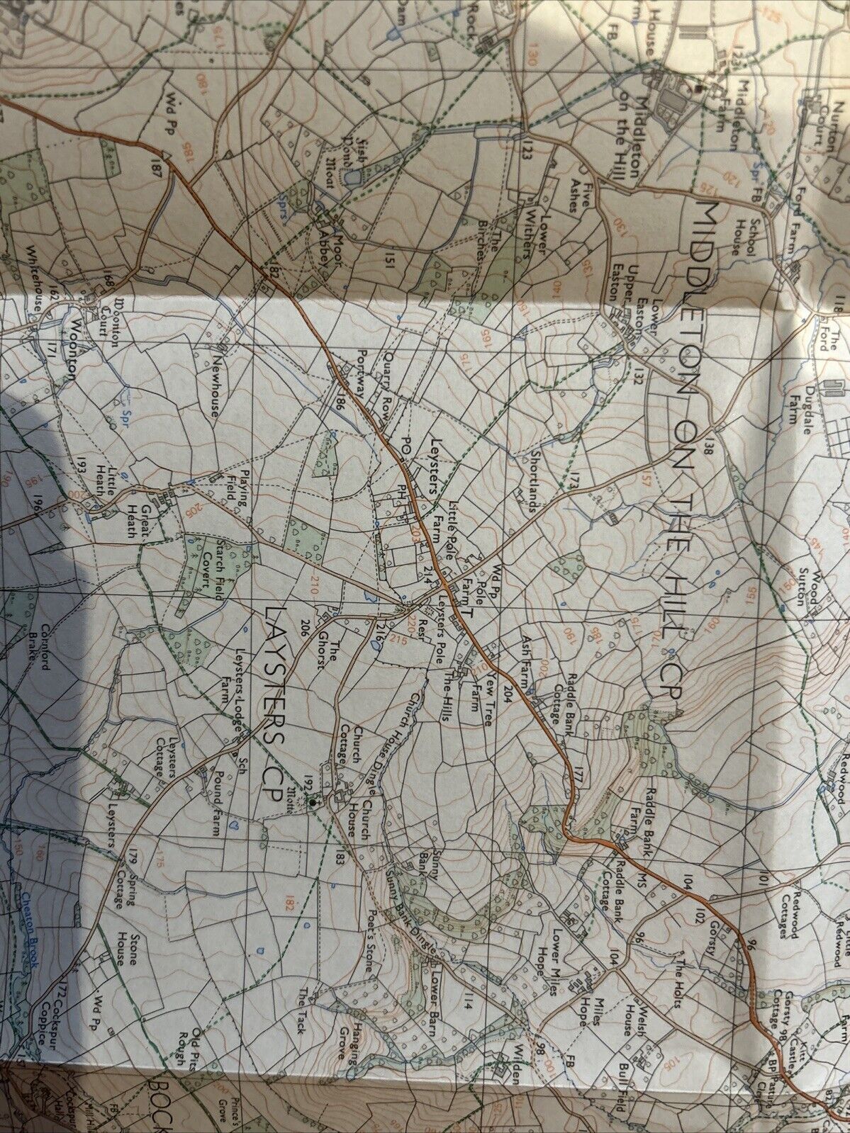 TENBURY WELLS MORTIMERS CROSS  Pathfinder Ordnance Survey SO 46/56 1:25000 1983