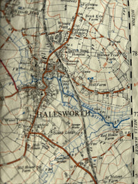 HALESWORTH Ordnance Survey 2 1/2 Inch Map 1:25000 1956 Sheet TM37 Tatty