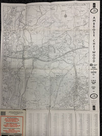 CHESHUNT Waltham Abbey - Barnetts Map Street Plan Circa 1980