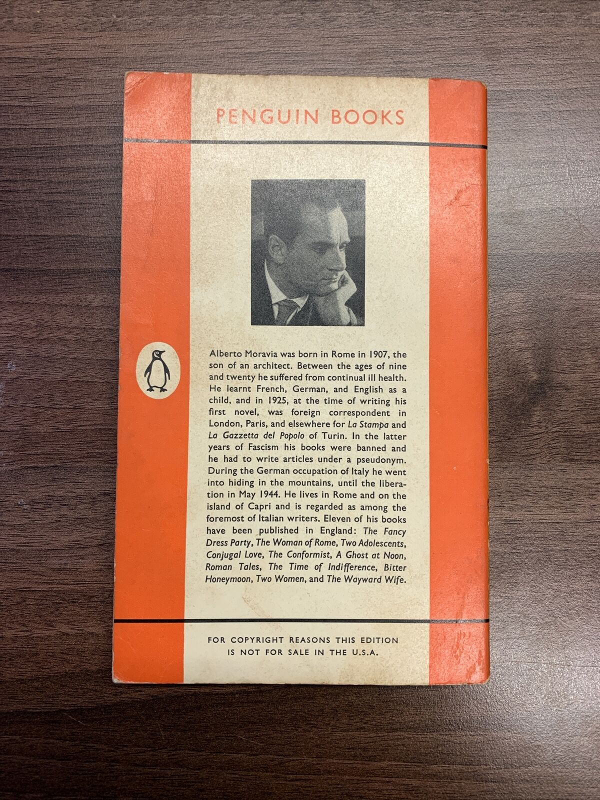 TWO ADOLESCENTS Disobedience Alberto Moravia - Penguin Fiction 1960 No 1460