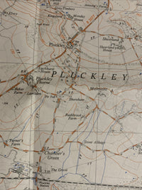 CHARING Pluckley Ordnance Survey 1:25000 First Series 1958 TQ94 Hothfield