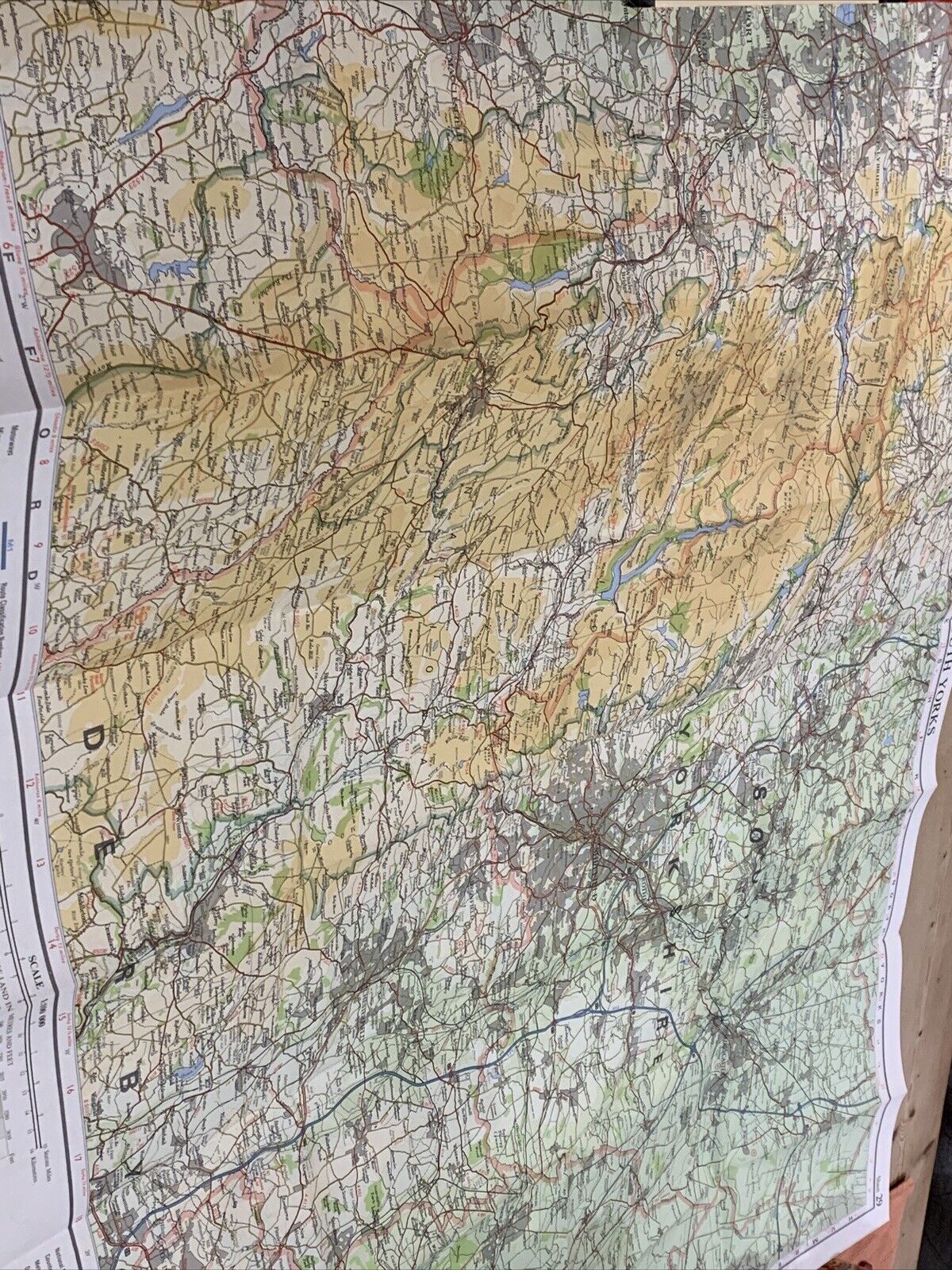 THE PEAK & SOUTH YORKSHIRE - Bartholomews National Map Series No 29 1980 Oldham