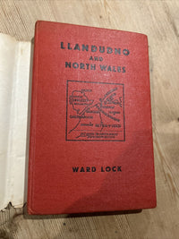 LLANDUDNO Ward Locks Red Guide Hardback Dust Jacket Maps Bangor Conway