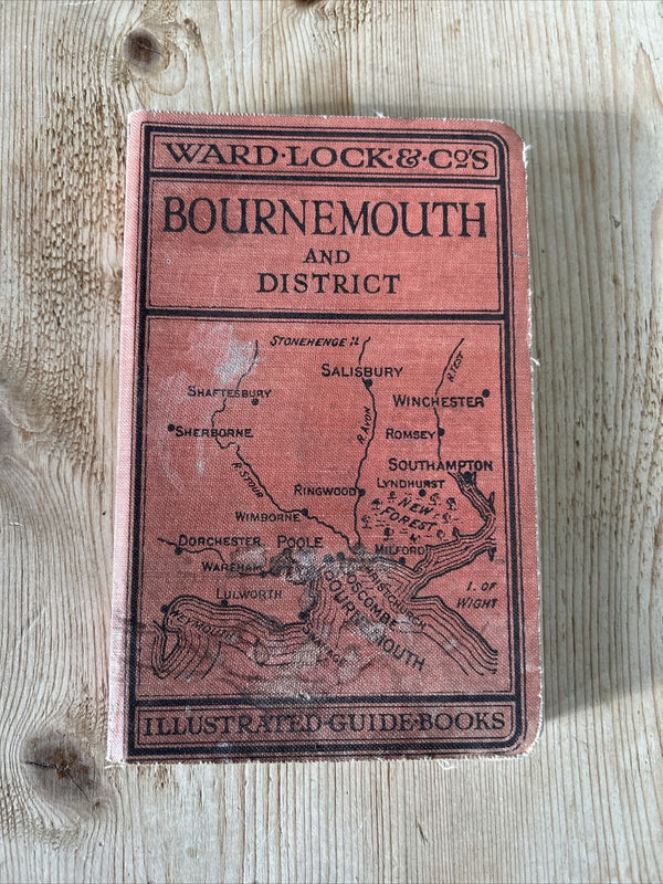 BOURNEMOUTH & District Ward Locks Illustrated  Hardback 17th Edition 1930? Maps