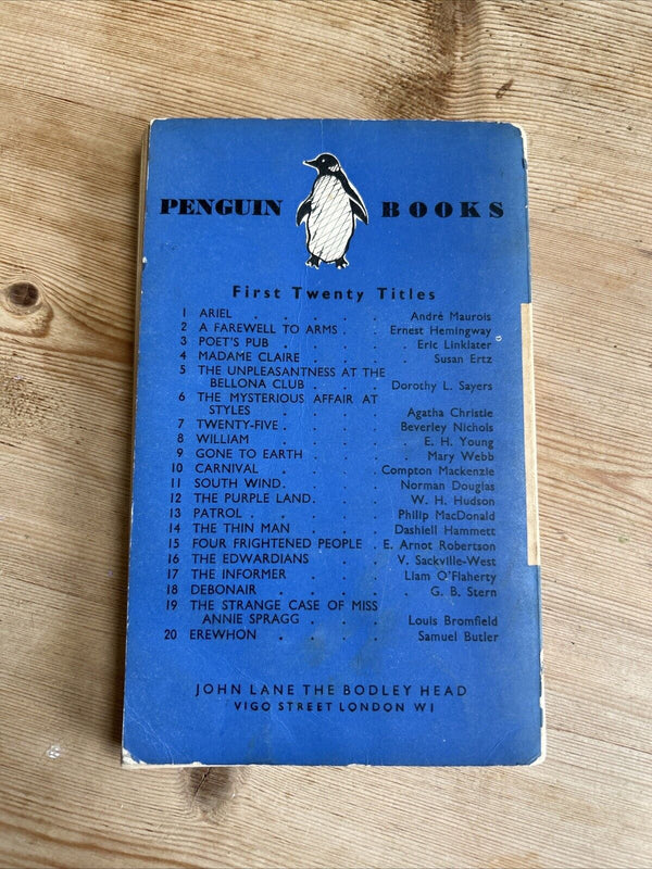 ARIEL Andre Maurois Penguin Book 1935 No 1