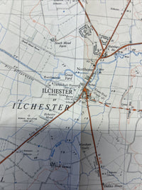 ILCHESTER Ordnance Survey Paper Sheet ST52 1:25000 1959 Kingsdon Queen Camel