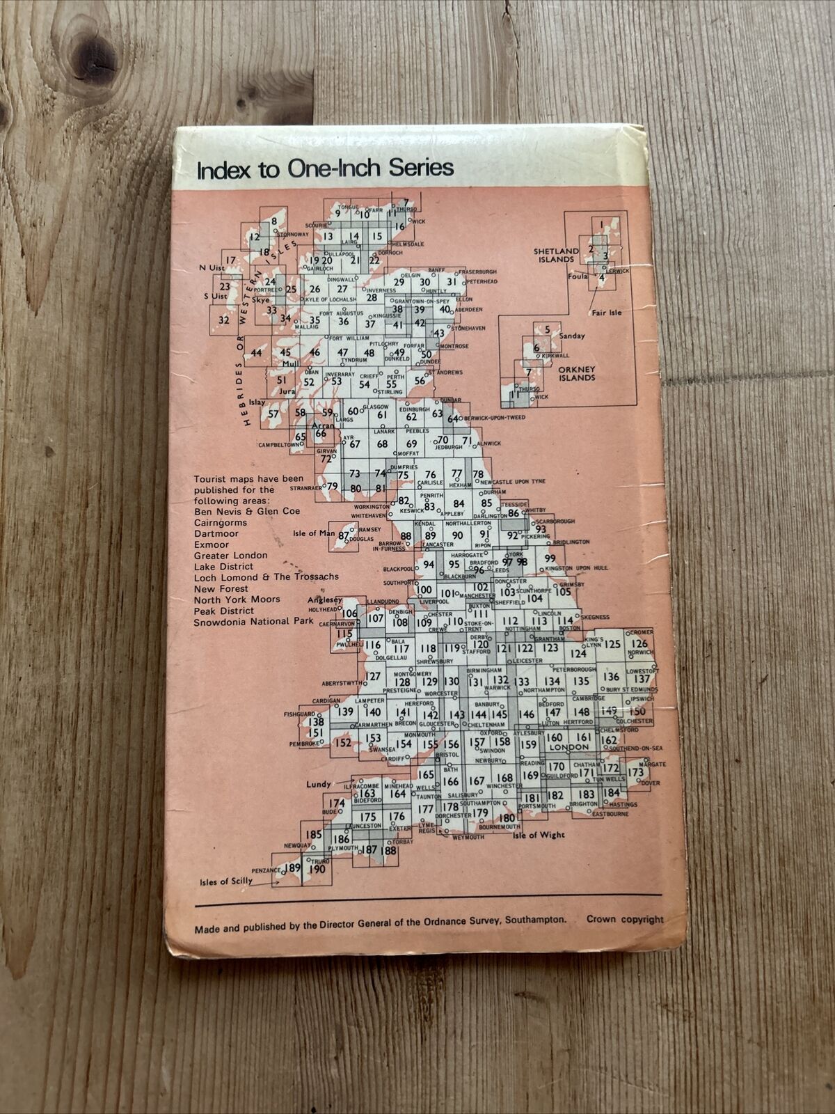 LONDON S W 1970 Edition Ordnance Survey One Inch Map No 170 Guildford Reigate