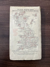 TRURO & FALMOUTH Cloth No 190 1961 7th Series Ordnance Survey 1 Inch Map Helford