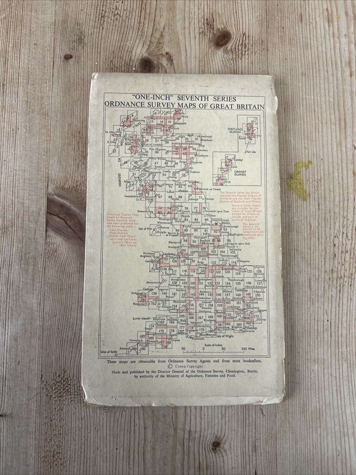 EAST KENT Ordnance Survey Seventh Series Map 1 Inch 1959 Sheet 173 Walmer