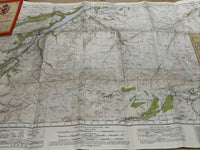 FORT AUGUSTUS Ordnance Survey One Inch Sheet 42 Popular Ed 1947 Caledonian Canal