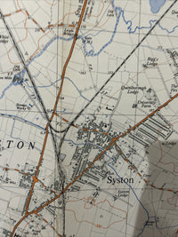 REARSBY Ordnance Survey Sheet SK62 2 & Half Inch MAP 1951 Sileby Hoby Gaddesby