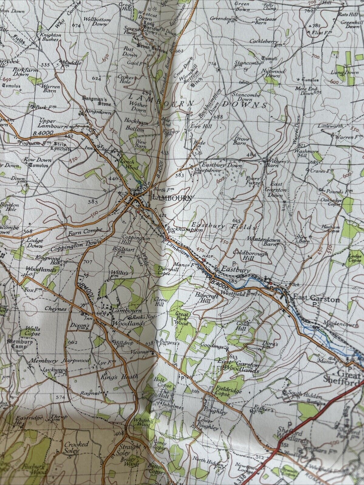 OXFORD & NEWBURY Ordnance Survey One In Map 1940 Sixth Edition Sheet 158 Didcot