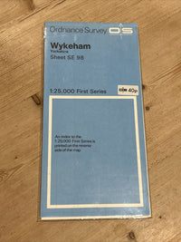 WYKEHAM Ordnance Survey 1:25,000 First Series Sheet SE98 1954 East West Ayton