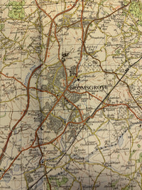 Kidderminster Droitwich Bridgnorth Ordnance Survey Map One Inch 1967 Sheet 130