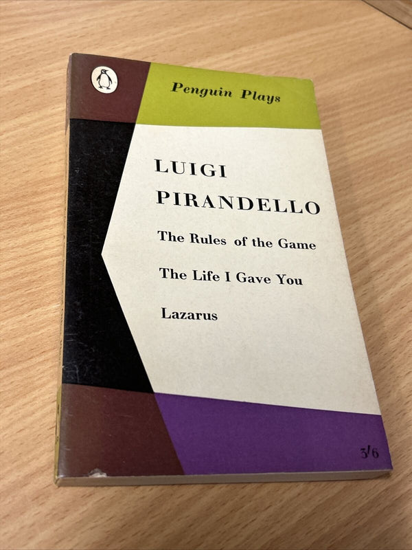 PENGUIN PLAYS Luigi Pirandello PL34 1959 The Rules Of The Game Lazarus