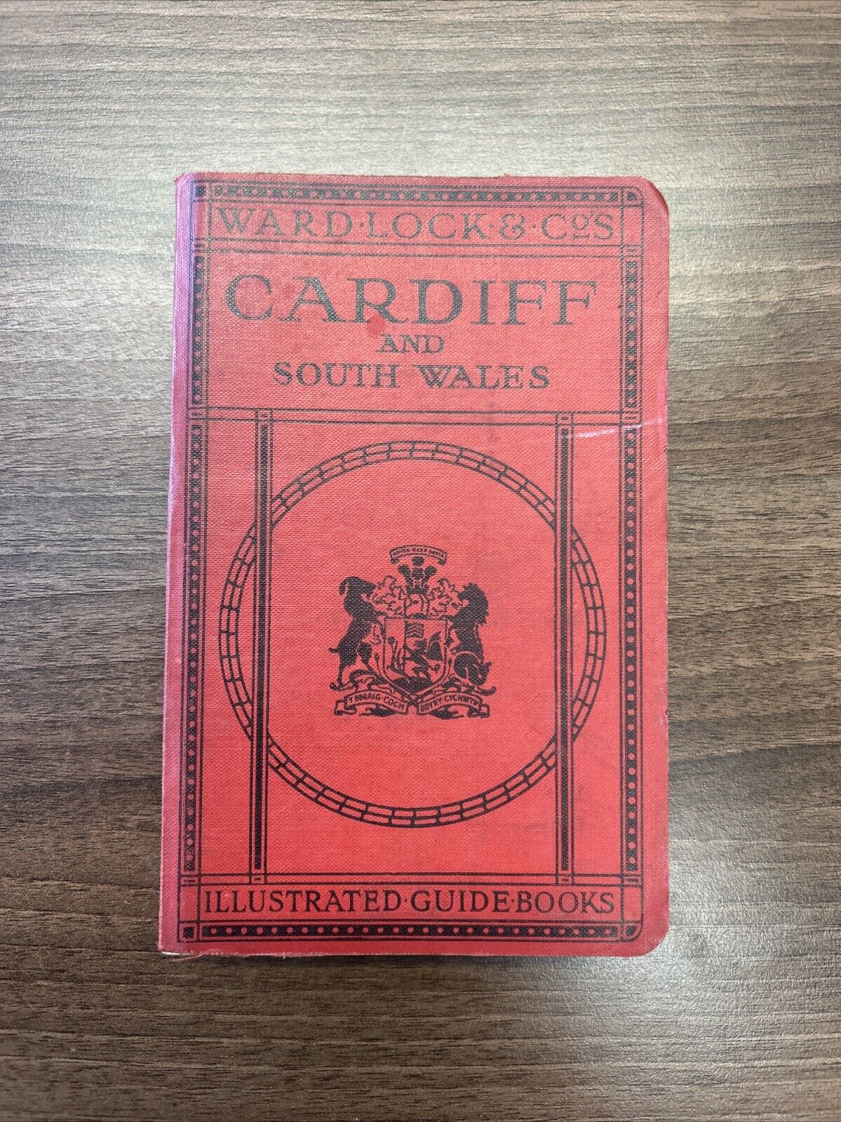 CARDIFF AND SOUTH WALES Ward Lock Illustrated Hardback 1930s? Maps