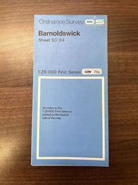 BARNOLDSWICK Ordnance Survey Sheet SD84 Map 1:25,000 First Series 1954 Blacko