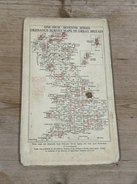 STOKE ON TRENT Ordnance Survey Seventh Series Paper One inch 1962 Sheet 110