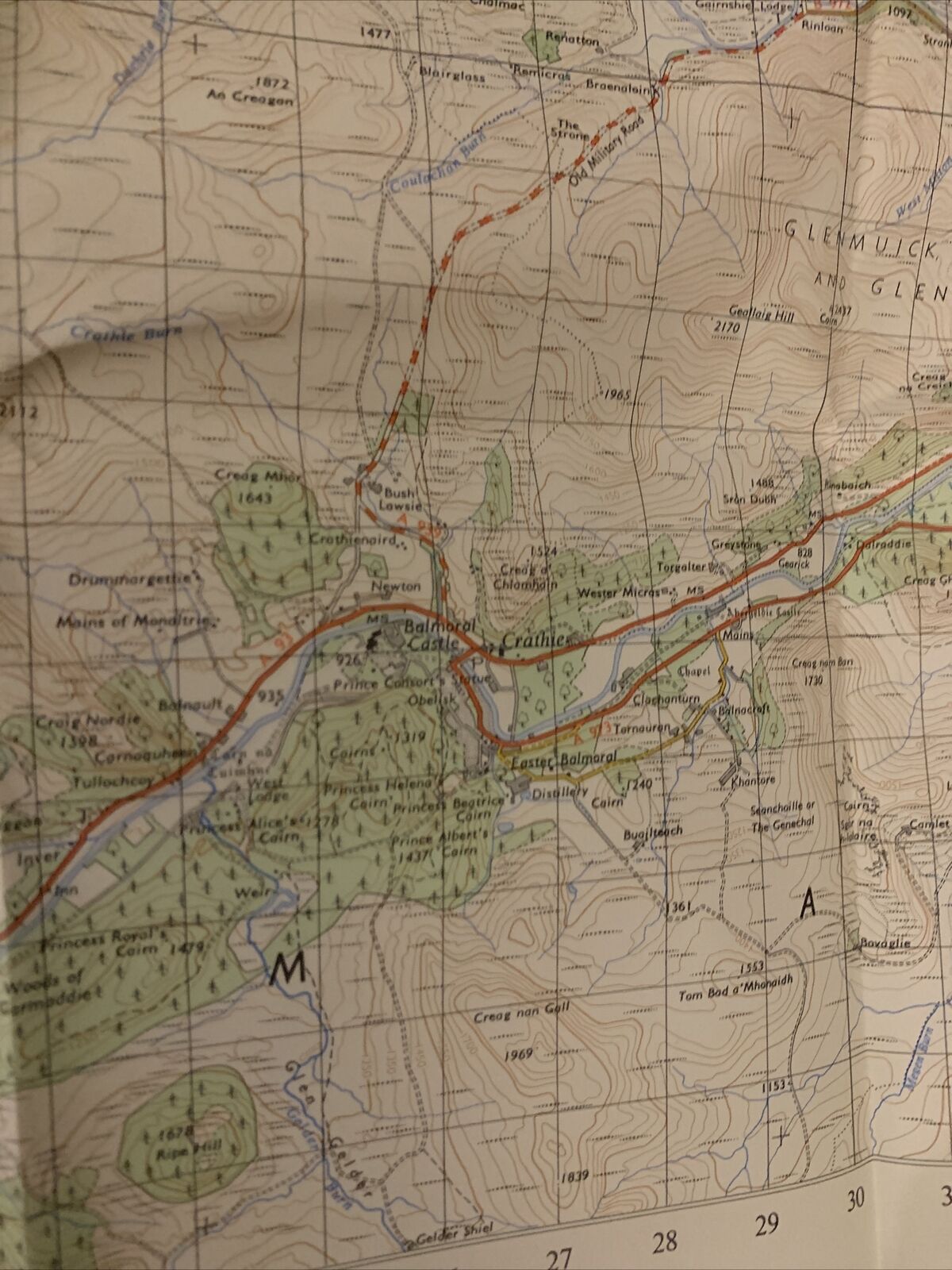 Grantown & Cairngorm No 38 1971 Revision  Ordnance Survey One Inch Map