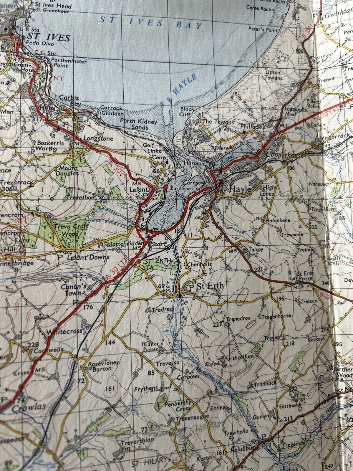 LANDS END Ordnance Survey CLOTH Seventh Series Map One Inch 1961 Sheet 189