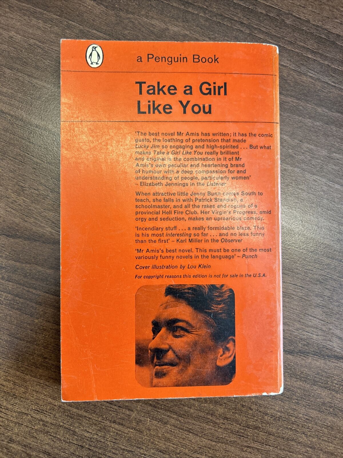 TAKE A GIRL LIKE YOU - KINGSLEY AMIS - Penguin Books 1963