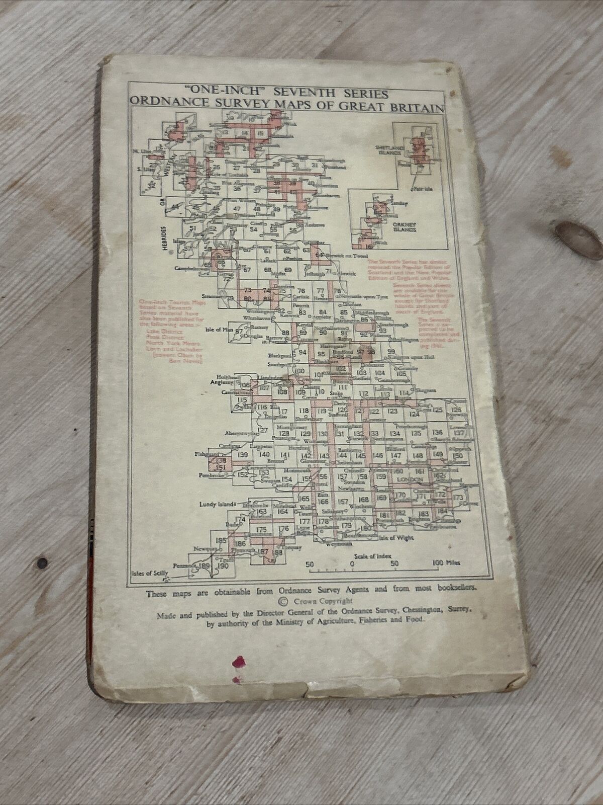 BRAEMAR Ordnance Survey CLOTH Map 1957 Sheet 41 Seventh Series Balmoral Marked