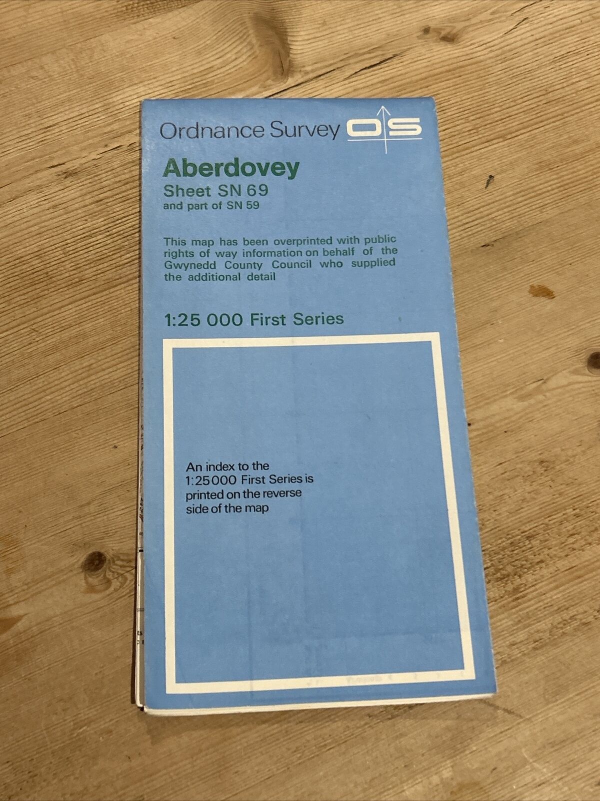 ABERDOVEY Ordnance Survey 1:25,000 First Series Sheet SN69 1956 Gwynfryn Hall