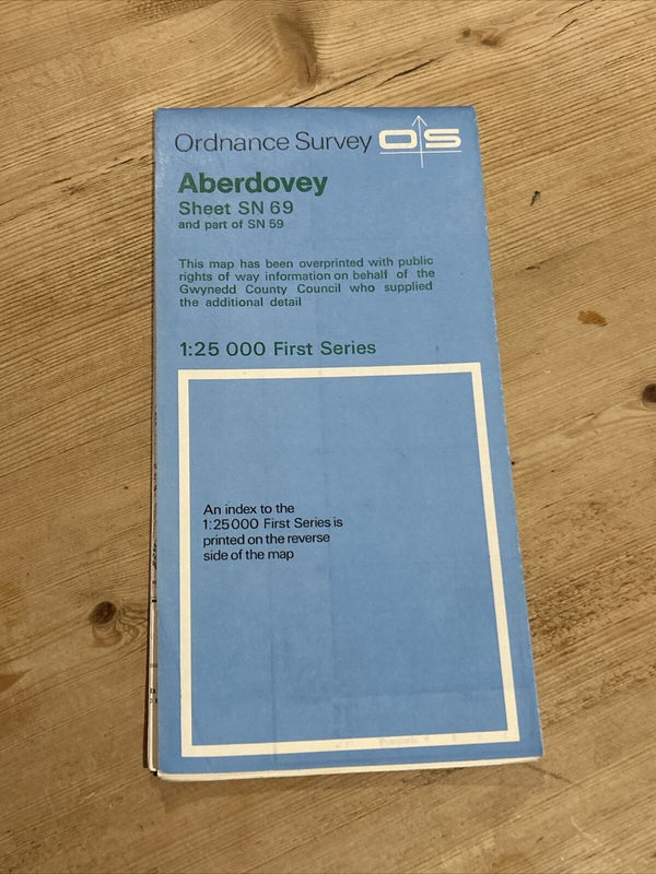 ABERDOVEY Ordnance Survey 1:25,000 First Series Sheet SN69 1956 Gwynfryn Hall