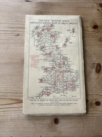 HASTINGS Ordnance Survey CLOTH Seventh Series Map 1 Inch 1959 Sheet 184 Rye