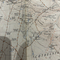 CROWCOMBE Ordnance Survey CLOTH Sheet 31/13 1:25000 1949 Combe Florey