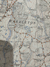 HERSTMONCEUX Ordnance Survey Sheet TQ61  1:25000 1959 Penhurst Wartling