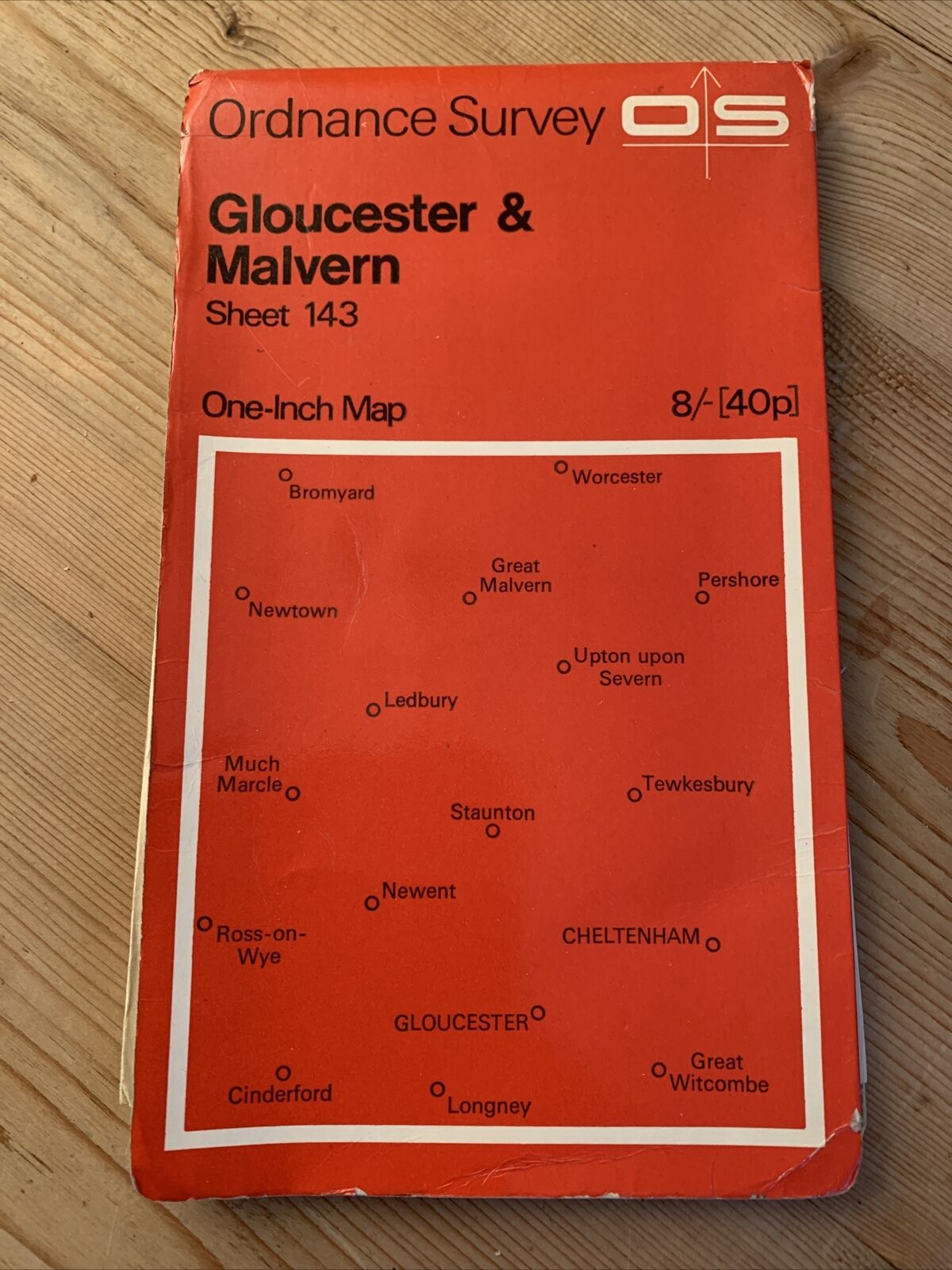 Gloucester & Malvern Ordnance Survey One Inch Map Sheet 143 1968 Cheltenham