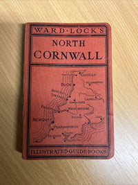 NORTH CORNWALL 1950s? Ward Locks Red Guide Hardback Maps Photos Padstow Bude