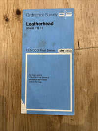 LEATHERHEAD Ordnance Survey First Series  Sheet TQ15 1956 Effingham