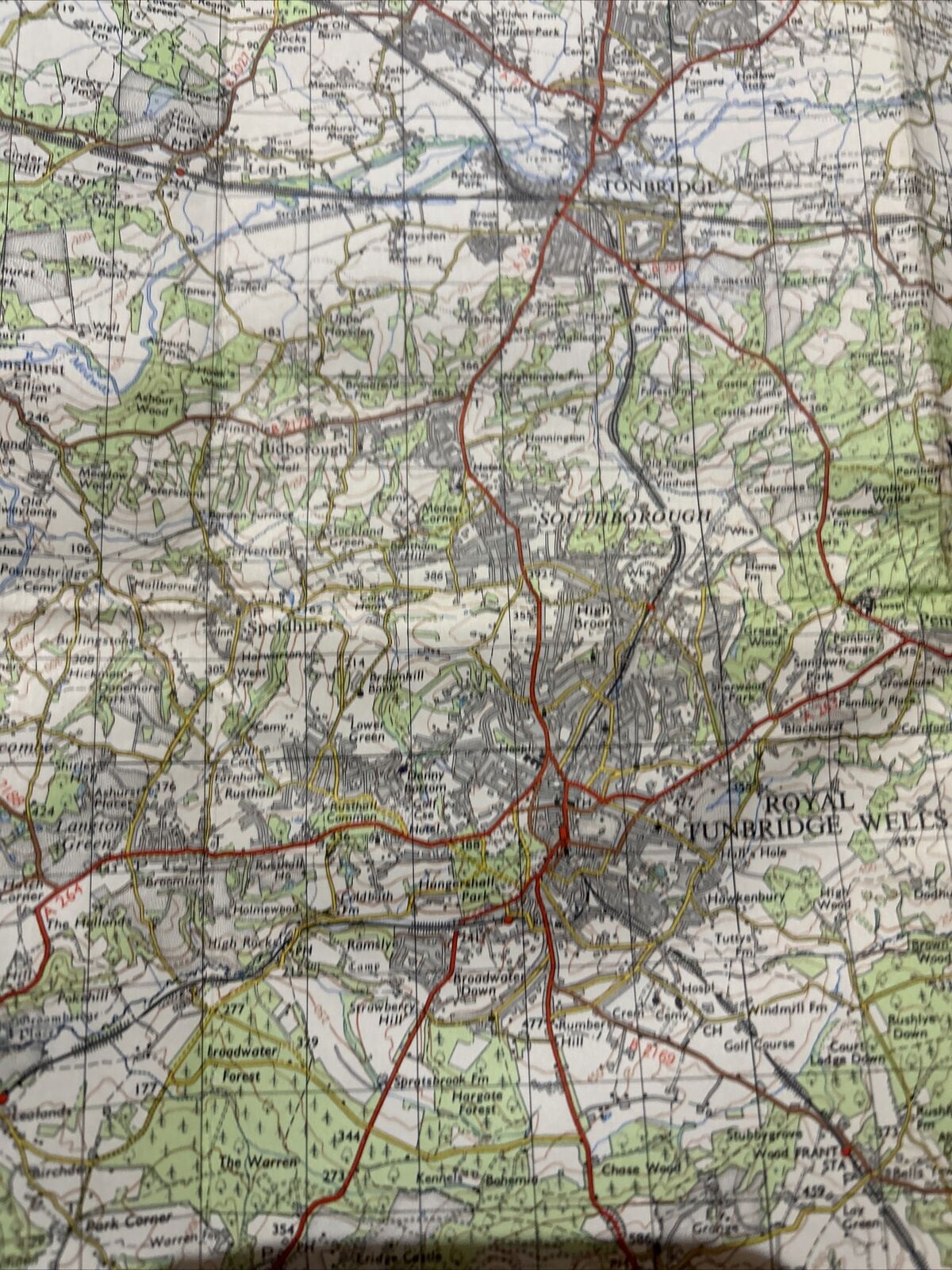 LONDON South East Ordnance Survey Seventh Series CLOTH 1-inch 1964 Sheet 171