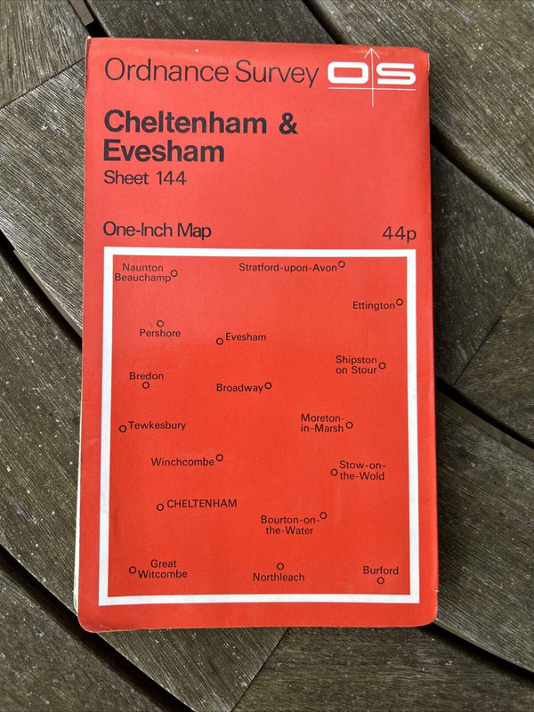 CHELTENHAM & EVESHAM 1968 Edition Ordnance Survey One Inch Map No 144 Todenham