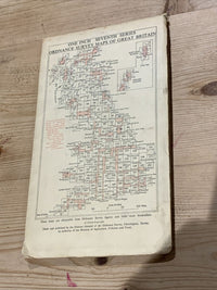 TEESDALE Ordnance Survey CLOTH Map 1955 Seventh Series Sheet 84 Barnard Castle