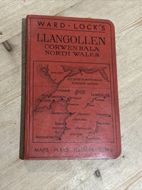 LLANGOLLEN Corwen Bala Ward Lock Illustrated Hardback 1950s? Maps North Wales