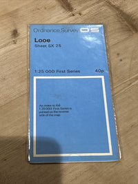 LOOE Ordnance Survey Sheet SX25 Map 1:25000 First Series 1965 Morval Pelynt